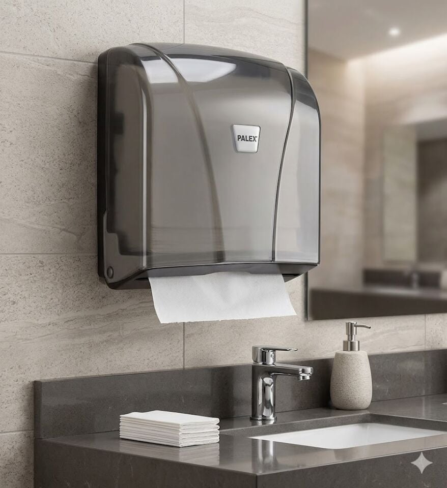 Z Katlı Kağıt Havlu Dispenseri Şeffaf Füme