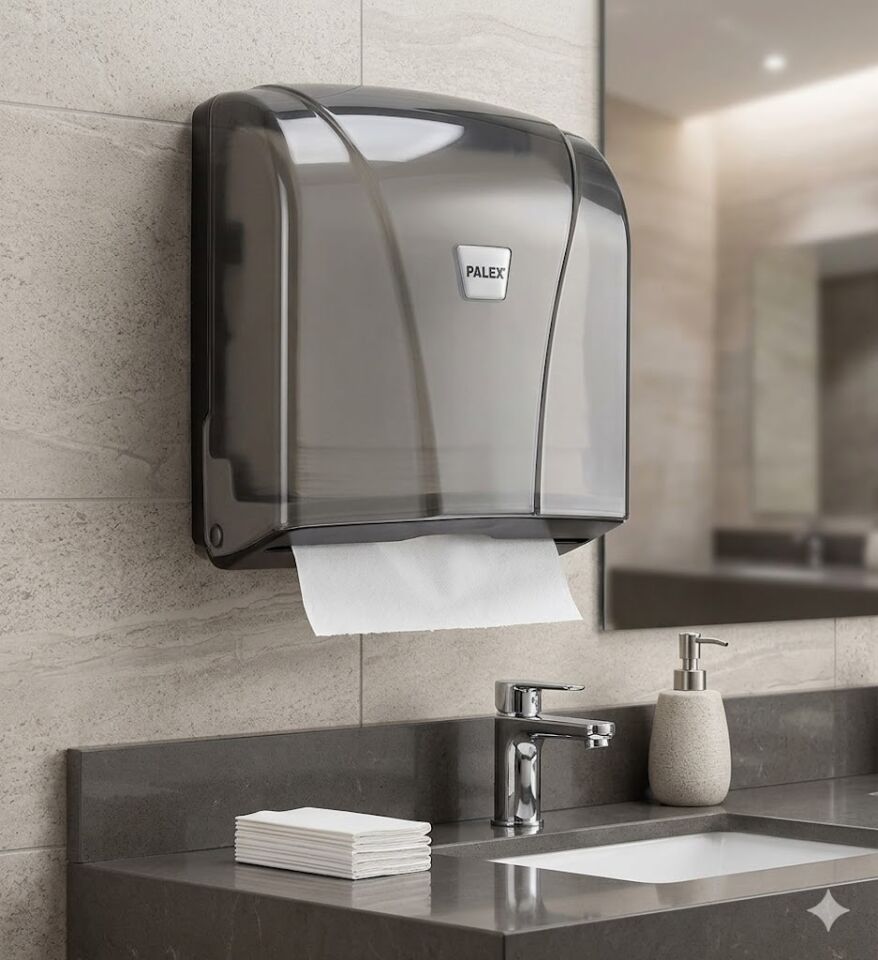 Z Katlı Kağıt Havlu Dispenseri Şeffaf Füme