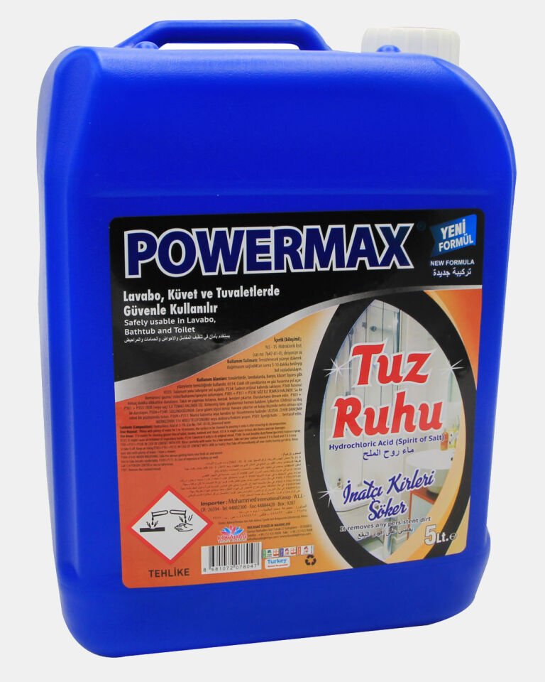 Powermax Tuz Ruhu Kezzap 5 Kg