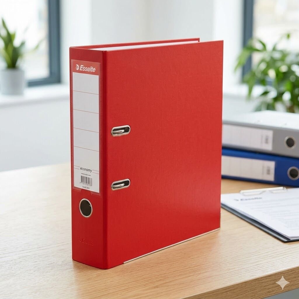 Esselte Geniş Klasör Kırmızı