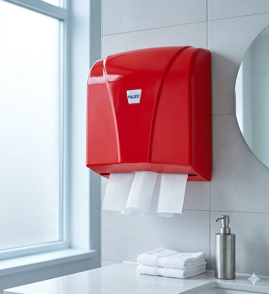 Z Katlı Kağıt Havlu Dispenseri Kırmızı