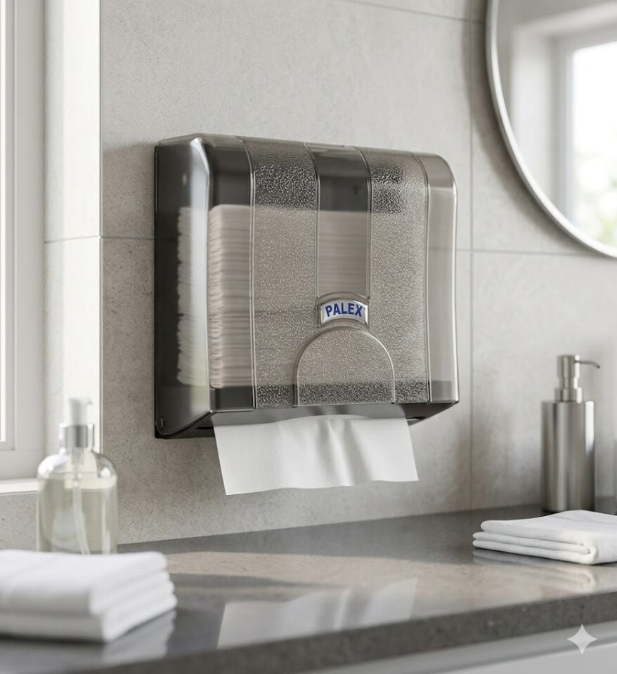 Standart Z Katlı Kağıt Havlu Dispenseri Şeffaf Füme