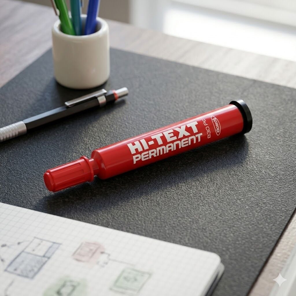 Hitex Marker Kesik Uç Çuval Kalemi Kırmızı