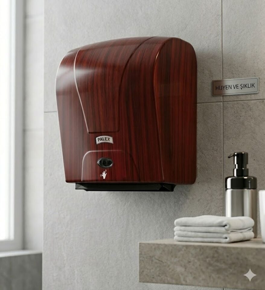 Still Otomatik Havlu Dispenseri Ahşap