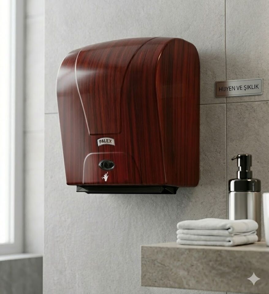 Still Otomatik Havlu Dispenseri Ahşap