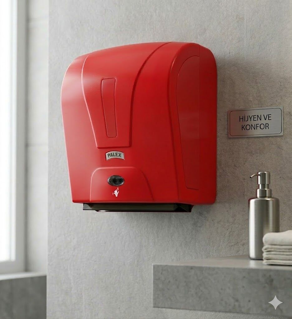 Still Otomatik Havlu Dispenseri Kırmızı