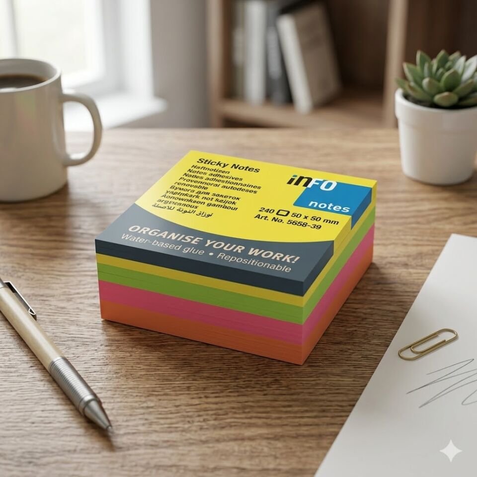 Info Notes 50*50 Mini Küp Postit