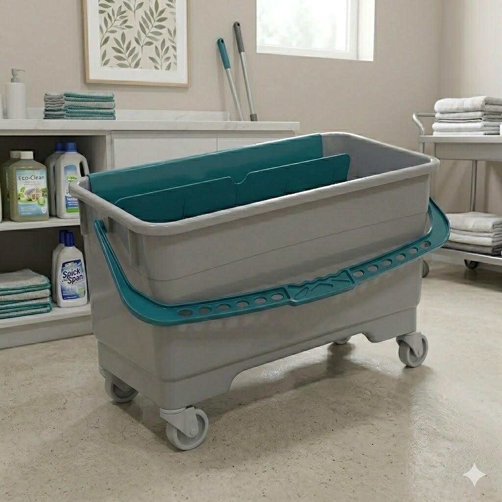 Camcı Kovası Plastik Tekerlekli 20 Lt