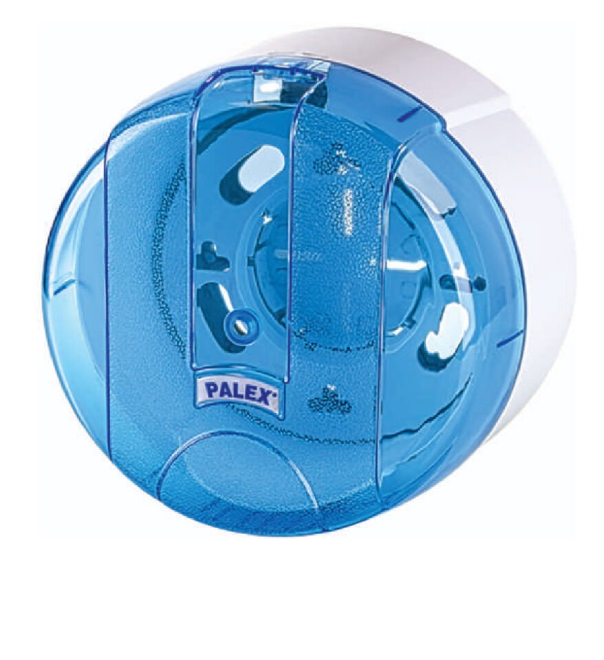 Pratik Tuvalet Kağıdı Dispenseri Şeffaf Mavi