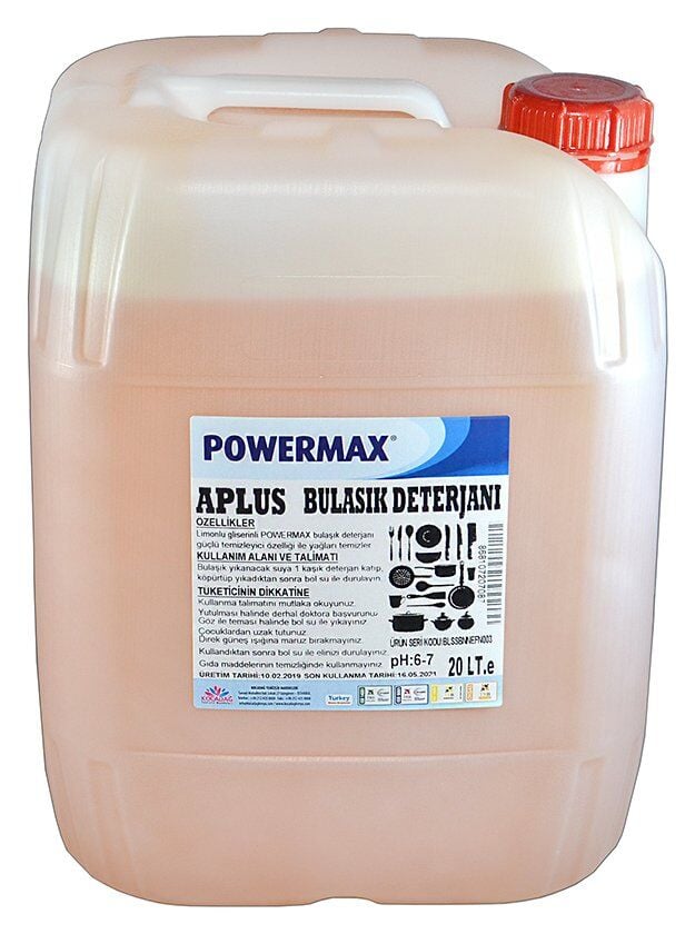 Aplus Powermax Bulaşık Deterjanı 20 Kg