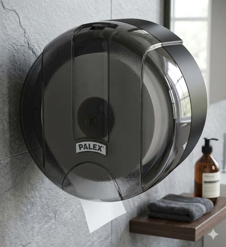 Pratik Tuvalet Kağıdı Dispenseri Şeffaf Füme