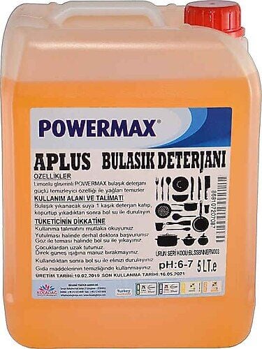 Aplus Powermax Bulaşık Deterjanı 5 Kg