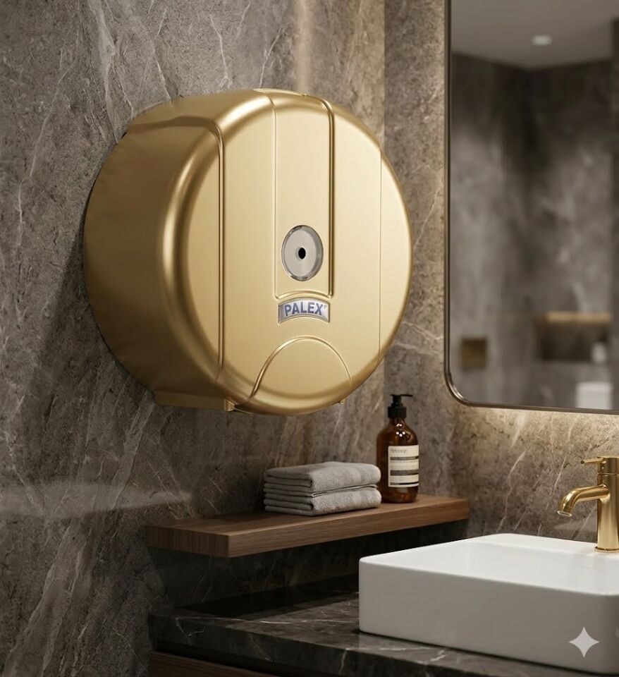 Pratik Tuvalet Kağıdı Dispenseri Gold