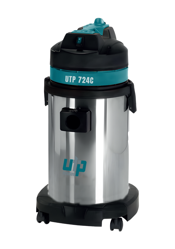 Sanayi Tipi Tek Motorlu Süpürge Inox Gövde – 32 Lt.