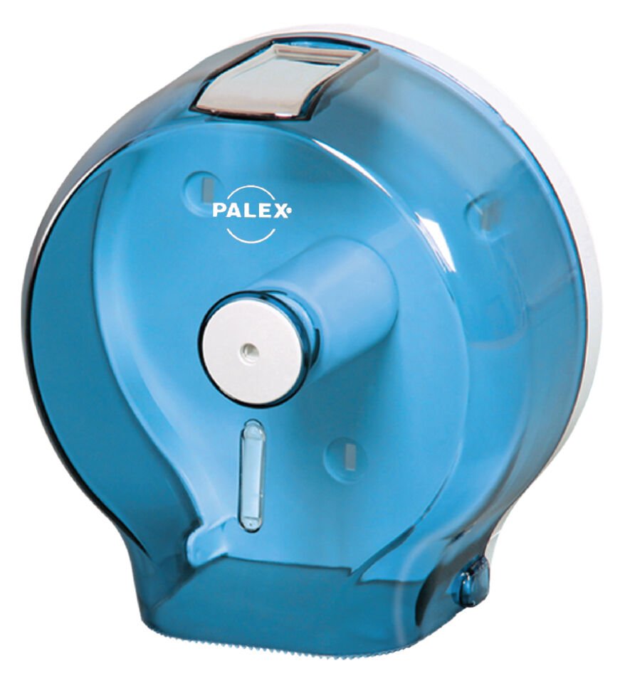 Jumbo Tuvalet Kağıdı Dispenseri Şeffaf Mavi
