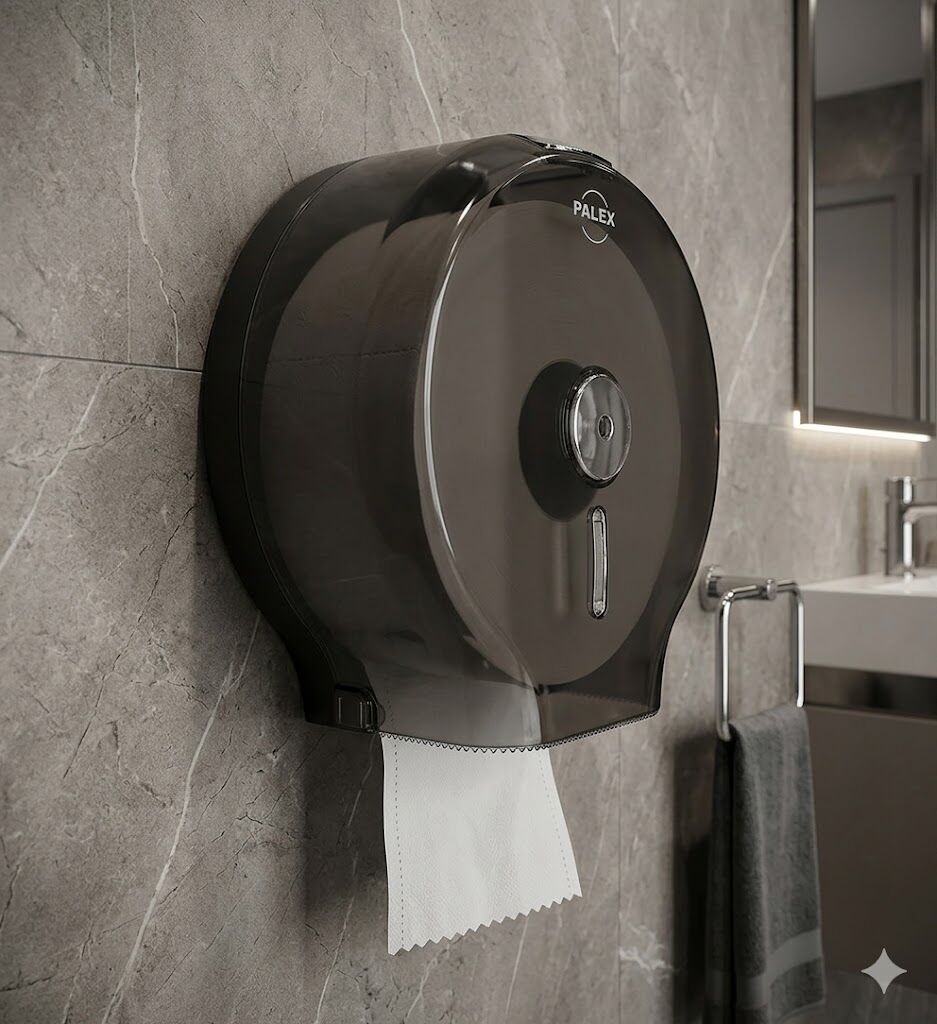 Jumbo Tuvalet Kağıdı Dispenseri Şeffaf Füme