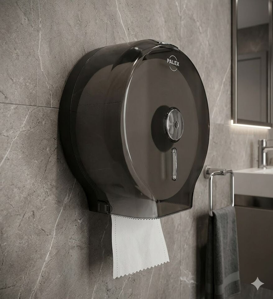 Jumbo Tuvalet Kağıdı Dispenseri Şeffaf Füme