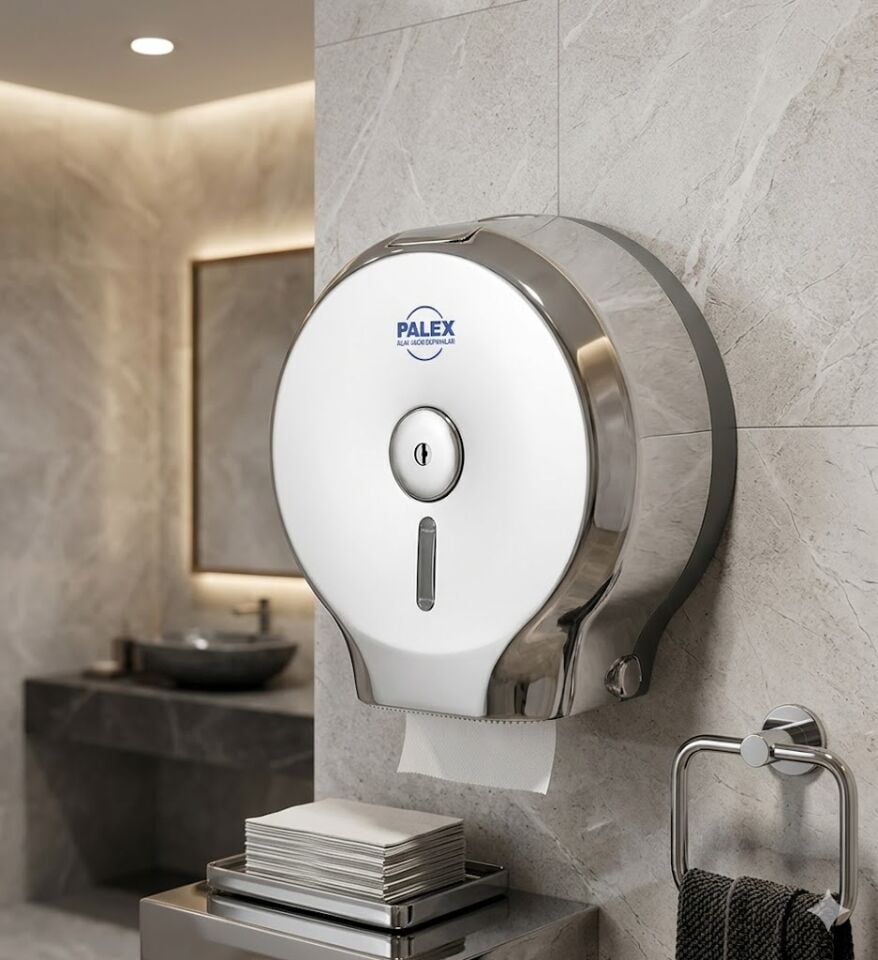 Jumbo Tuvalet Kağıdı Dispenseri Krom Kaplama