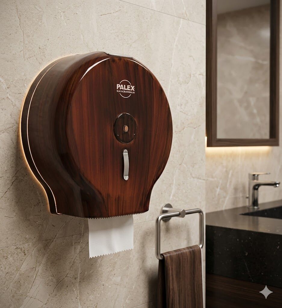 Jumbo Tuvalet Kağıdı Dispenseri Ahşap
