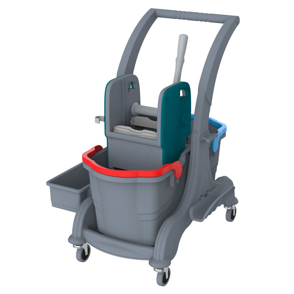 Herkül Çift Kovalı Temizlik Seti (Herkül Set Kovası ''Hsk810'', Herkül Plastik Pres ''Hpp794'')  2X25 Lt