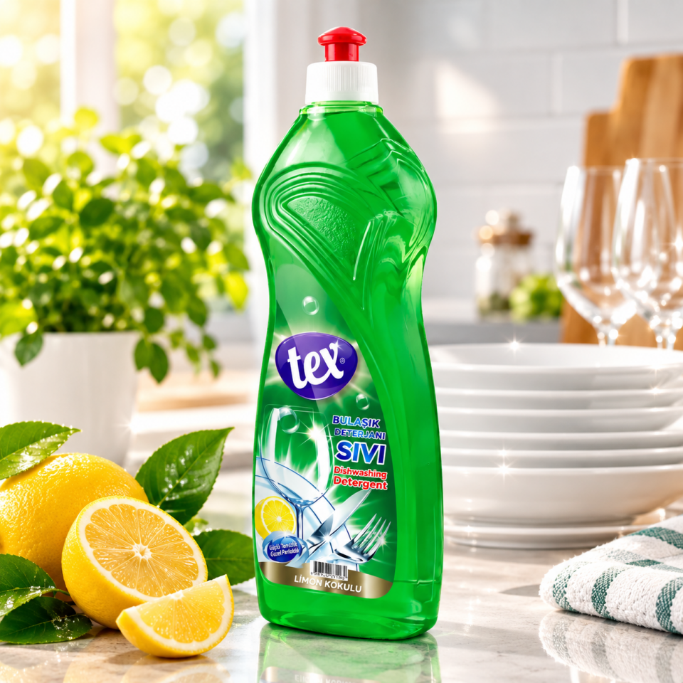Tex Sıvı Bulaşık Deterjanı Limonlu 750 Gr