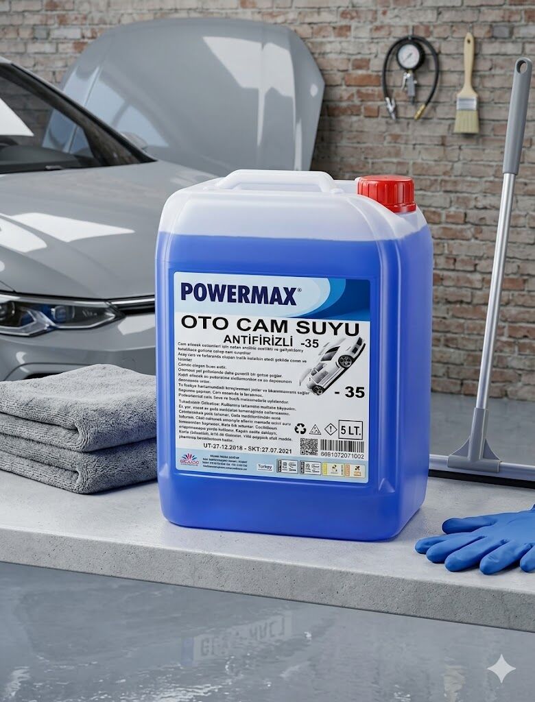 Powermax Antifirizli Oto Cam Suyu - 35 D 5 Litre