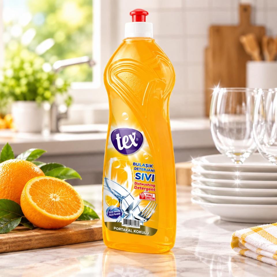 Tex Sıvı Bulaşık Deterjanı Portakallı 750 Gr