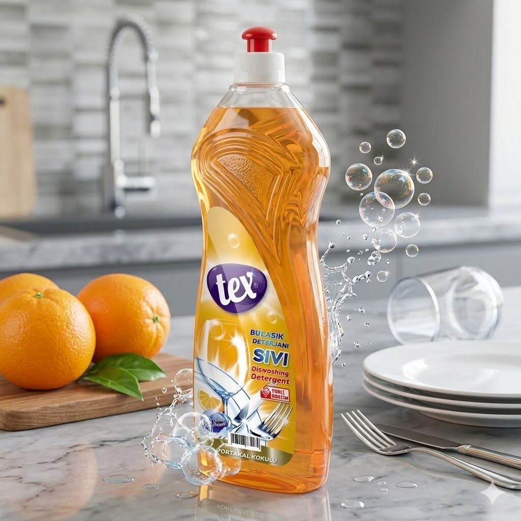 Tex Sıvı Bulaşık Deterjanı Portakallı 750 Gr