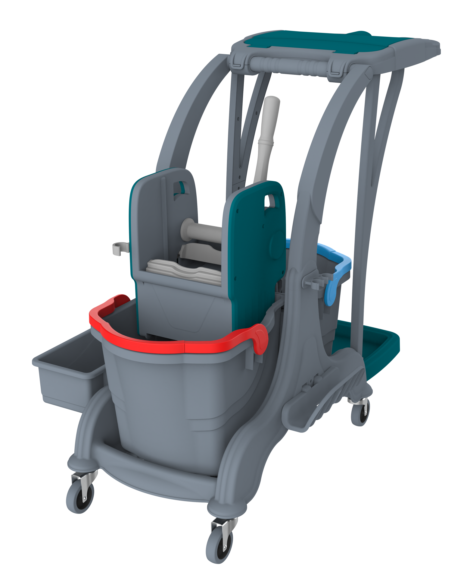 HERKÜL ÇİFT KOVALI TEMİZLİK SETİ (HERKÜL SET KOVASI ''HSK810'', HERKÜL PLASTİK PRES ''HPP794'')  2x25 LT