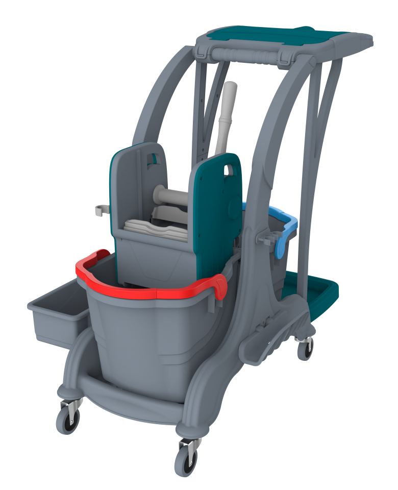 Herkül Çift Kovalı Temizlik Seti (Herkül Set Kovası ''Hsk810'', Herkül Plastik Pres ''Hpp794'')  2X25 Lt