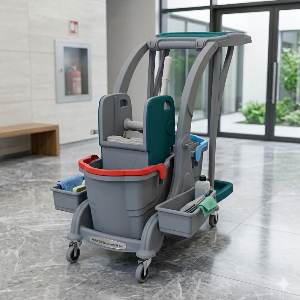 Herkül Çift Kovalı Temizlik Seti (Herkül Set Kovası ''Hsk810'', Herkül Plastik Pres ''Hpp794'')  2X25 Lt