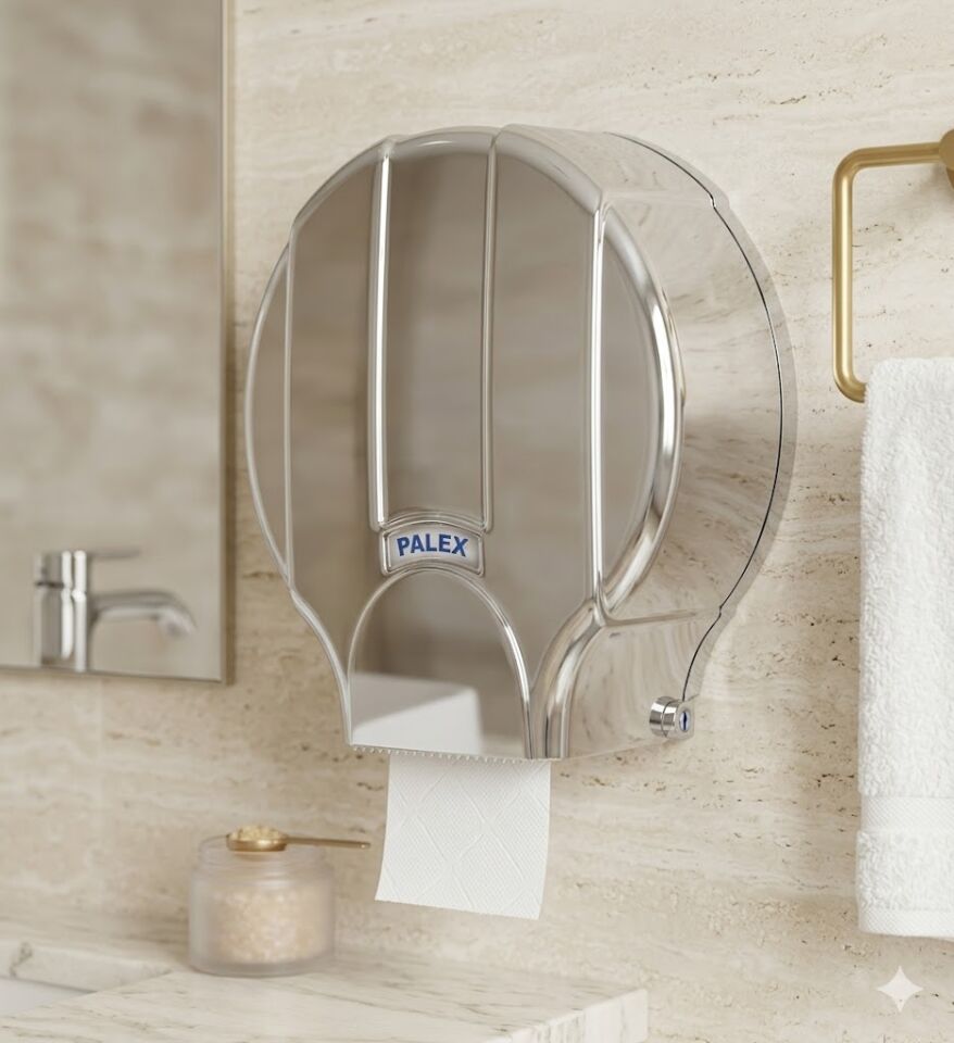 Standart Jumbo Tuvalet Kağıdı Dispenseri Krom Kaplama