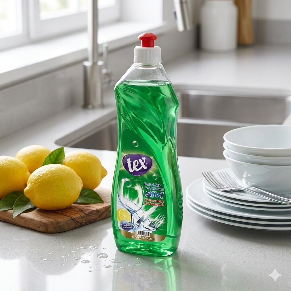 Tex Sıvı Bulaşık Deterjanı Limonlu 500 Gr