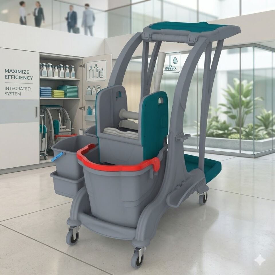 Herkül Tek Kovalı Temizlik Seti (Herkül Set Kovası ''Hsk810'', Herkül Plastik Pres ''Hpp794'', Kat Arabası Küçük Kovası ''Kk796'') 1X25 Lt