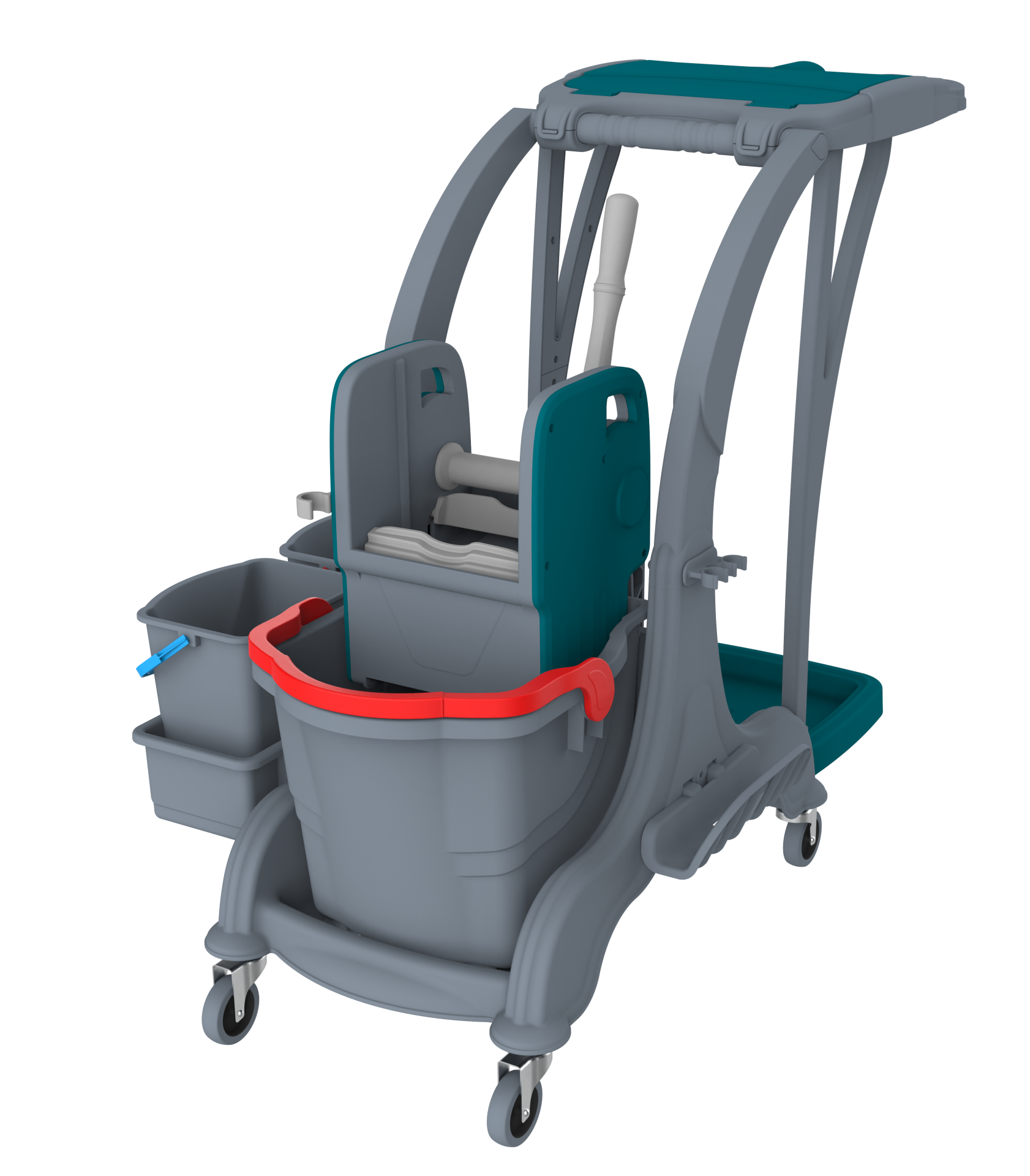 HERKÜL TEK KOVALI TEMİZLİK SETİ (HERKÜL SET KOVASI ''HSK810'', HERKÜL PLASTİK PRES ''HPP794'', KAT ARABASI KÜÇÜK KOVASI ''KK796'') 1x25 LT