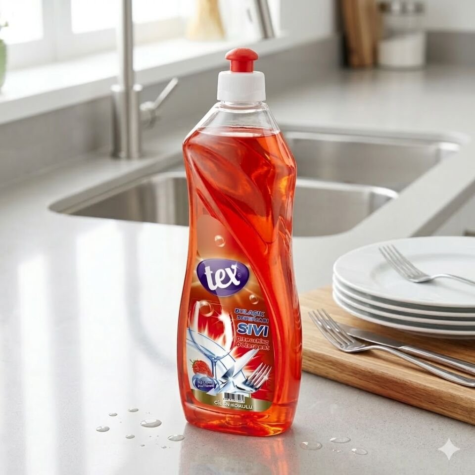 Tex Sıvı Bulaşık Deterjanı Çilekli 500 Gr