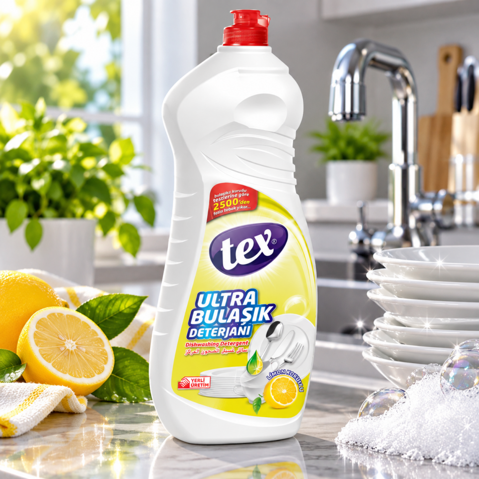 Tex Ultra Sıvı Bulaşık Deterjanı Limon 675 Ml