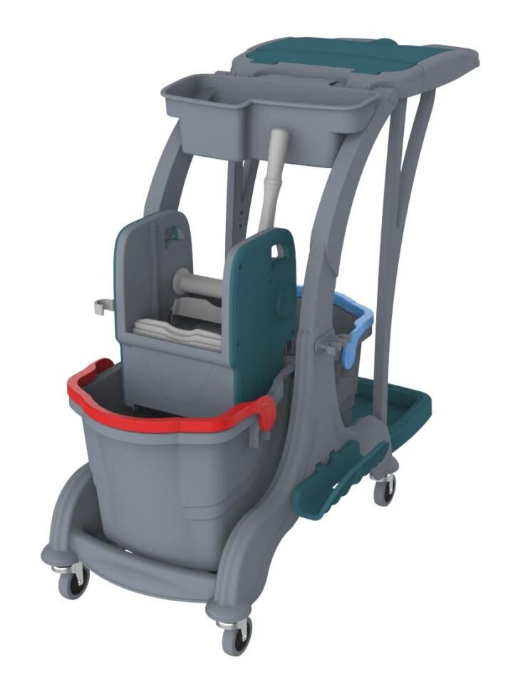 Herkül Çift Kovalı Temizlik Seti (Herkül Set Kovası ''Hsk810'', Herkül Plastik Pres ''Hpp794'', Herkül Temizlik Seti Sepeti ''Hss781'') 2X25 Lt