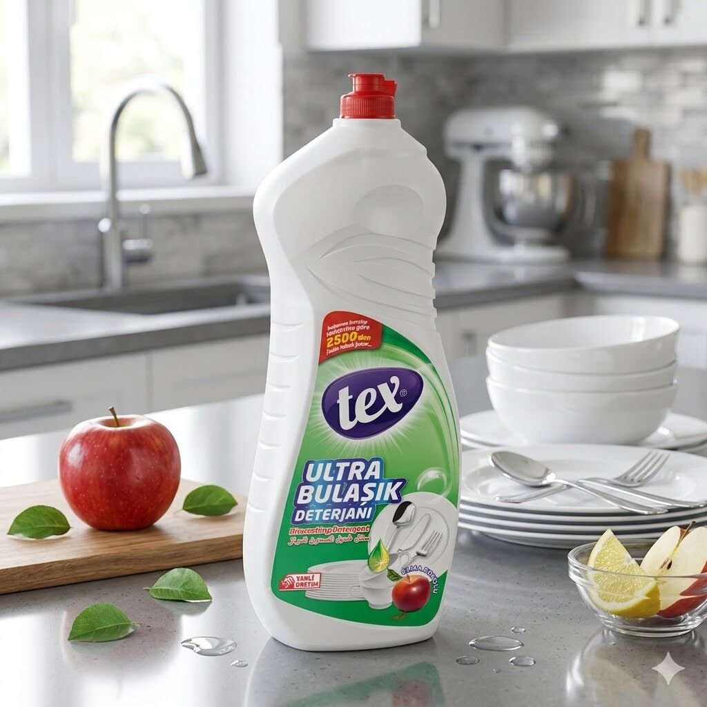 Tex Ultra Sıvı Bulaşık Deterjanı Elma 675 Ml