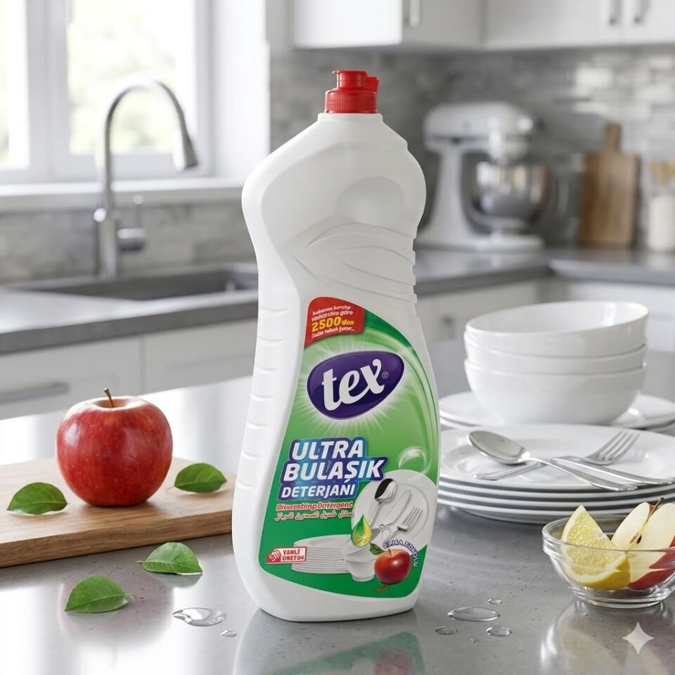 Tex Ultra Sıvı Bulaşık Deterjanı Elma 675 Ml