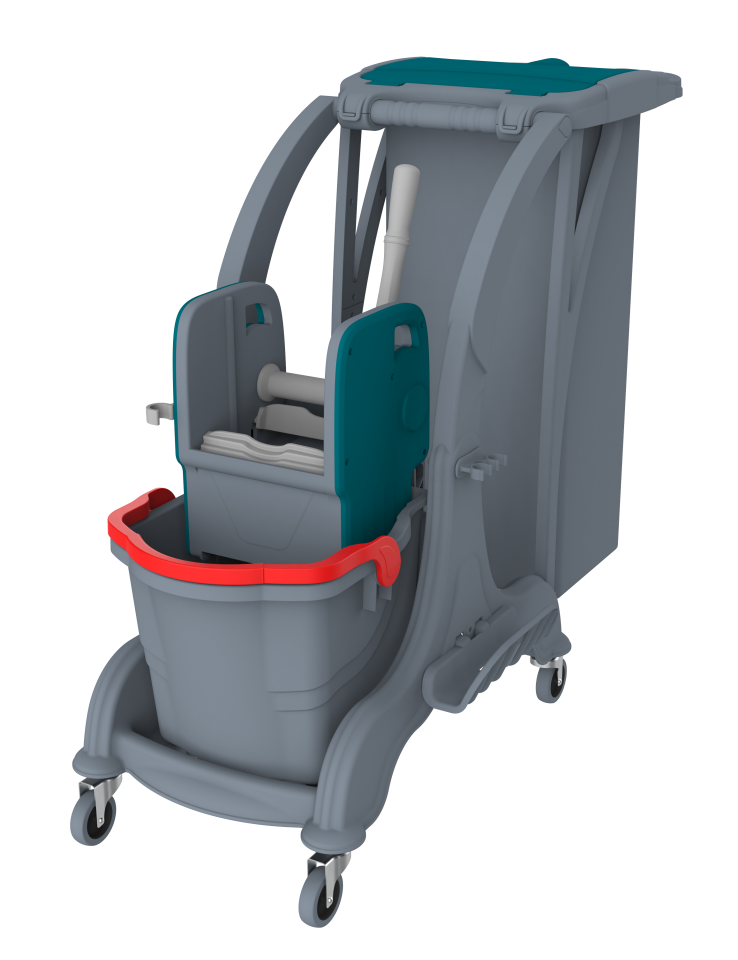 HERKÜL TEK KOVALI TEMİZLİK SETİ (HERKÜL SET KOVASI ''HSK810'', HERKÜL PLASTİK PRES ''HPP794'', HERKÜL TEMİZLİK ARABALARI BRANDASI 70 LT ''1S-BR-000009'')  1x25 LT