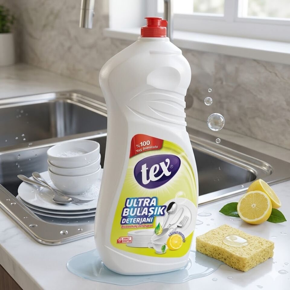 Tex Ultra Sıvı Bulaşık Deterjanı Limon 1350 Ml