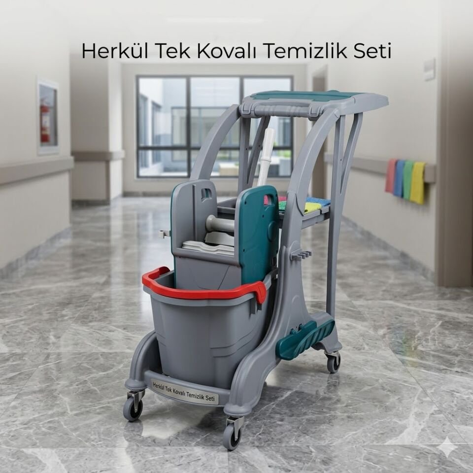 Herkül Tek Kovalı Temizlik Seti (Herkül Set Kovası ''Hsk810'', Herkül Plastik Pres ''Hpp794'') 1X25 Lt