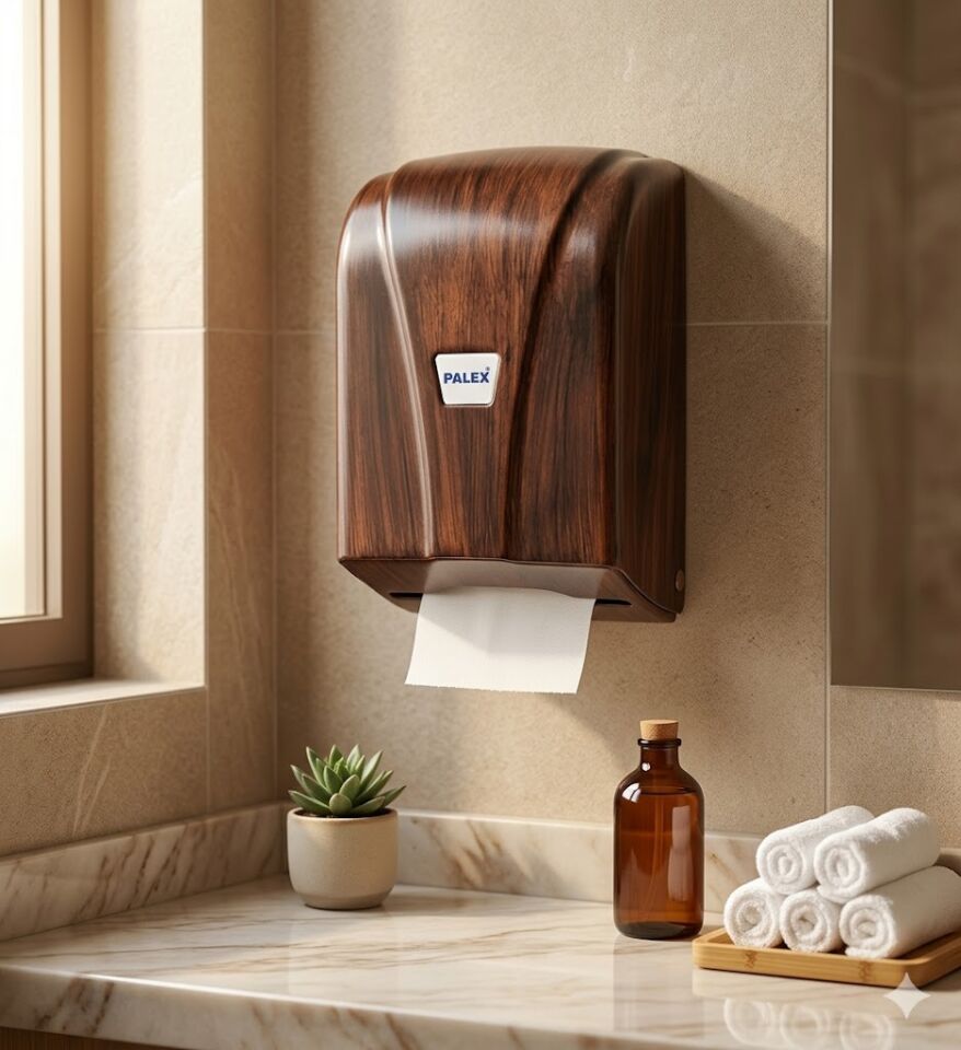 C Katlama Tuvalet Kağıdı Dispenseri Ahşap
