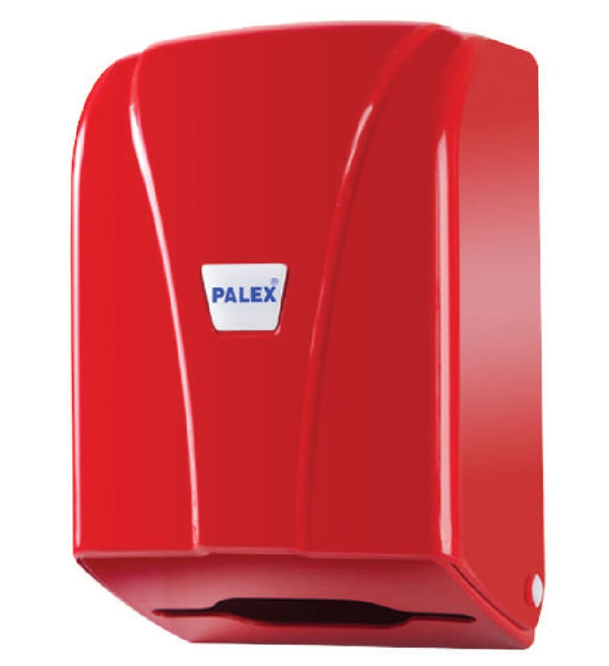 C Katlama Tuvalet Kağıdı Dispenseri Kırmızı