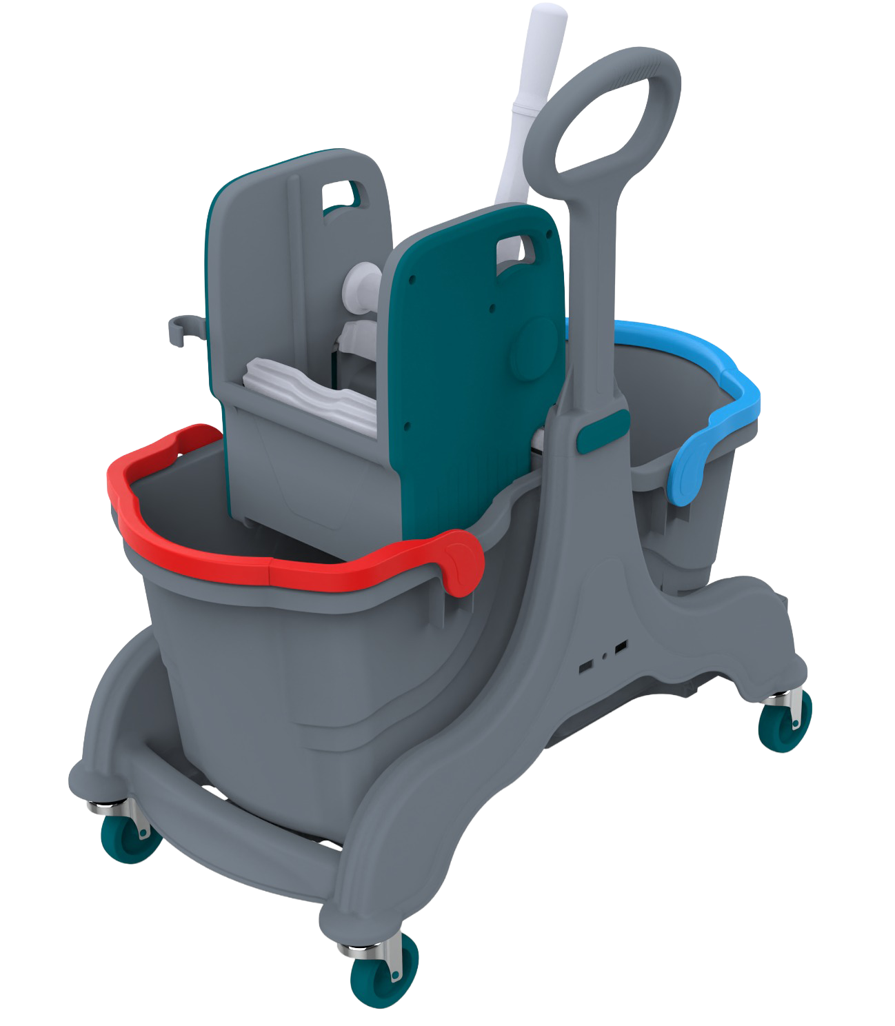 HERKÜL ÇİFT KOVALI TEMİZLİK SETİ (HERKÜL SET KOVASI ''HSK810'', HERKÜL PLASTİK PRES ''HPP794'')  2x25 LT