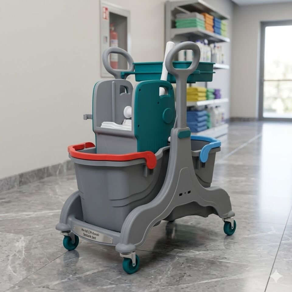 Herkül Çift Kovalı Temizlik Seti (Herkül Set Kovası ''Hsk810'', Herkül Plastik Pres ''Hpp794'')  2X25 Lt