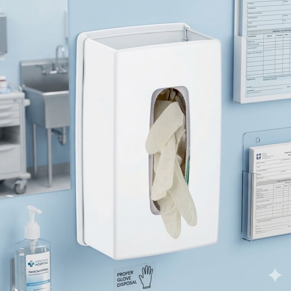 Muayene Eldiveni Dispenseri Beyaz