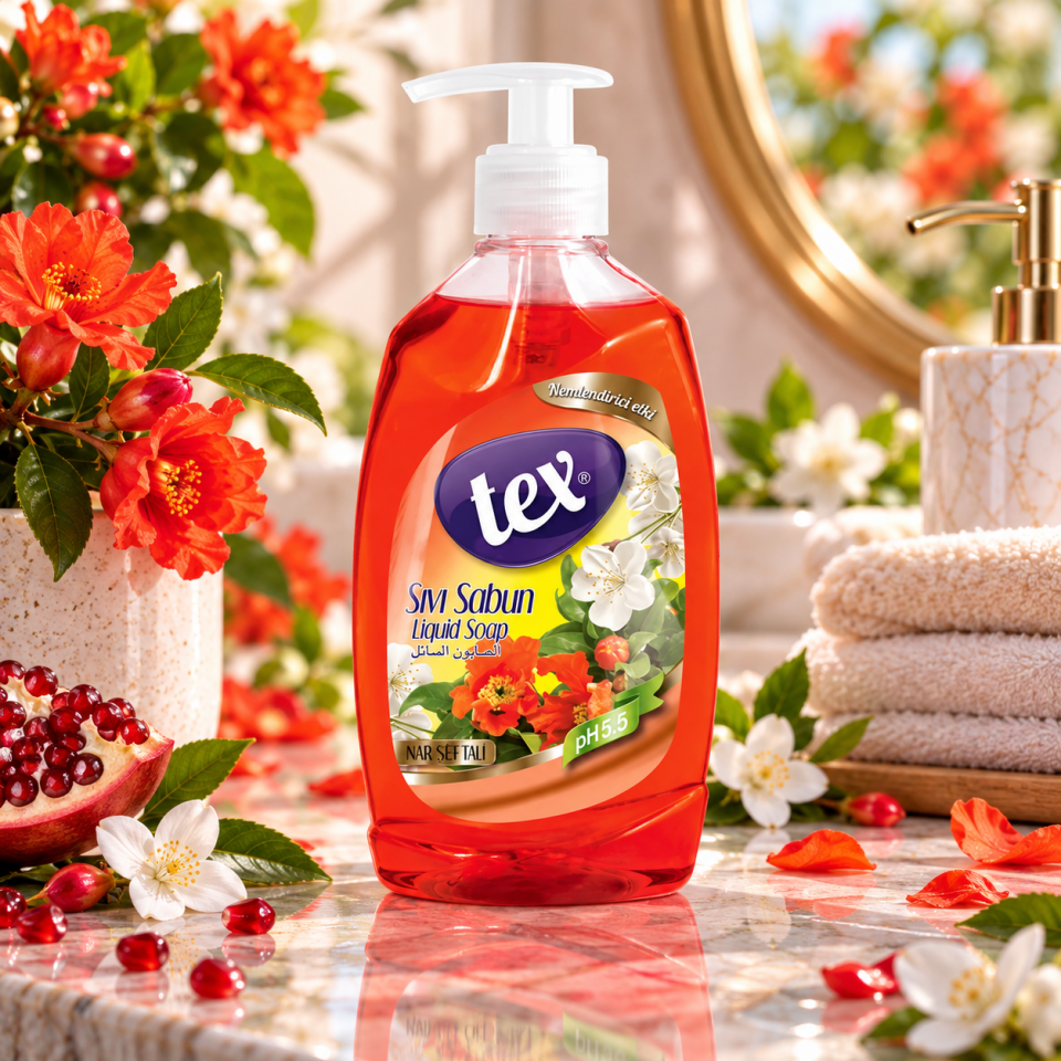 Tex Sıvı El Sabunu Narçiceği & Şeftali 400 Ml