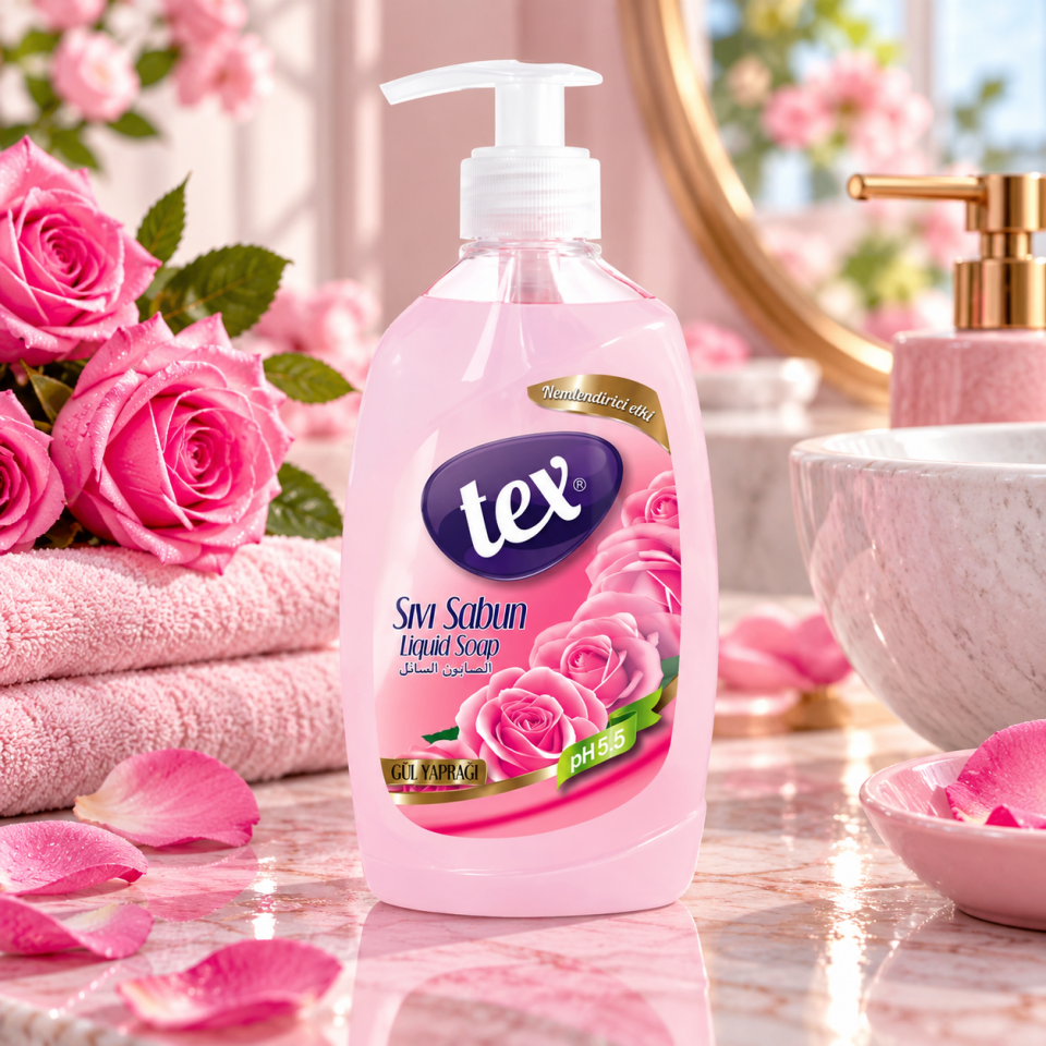 Tex Sıvı El Sabunu Gül Yaprağı 400 Ml